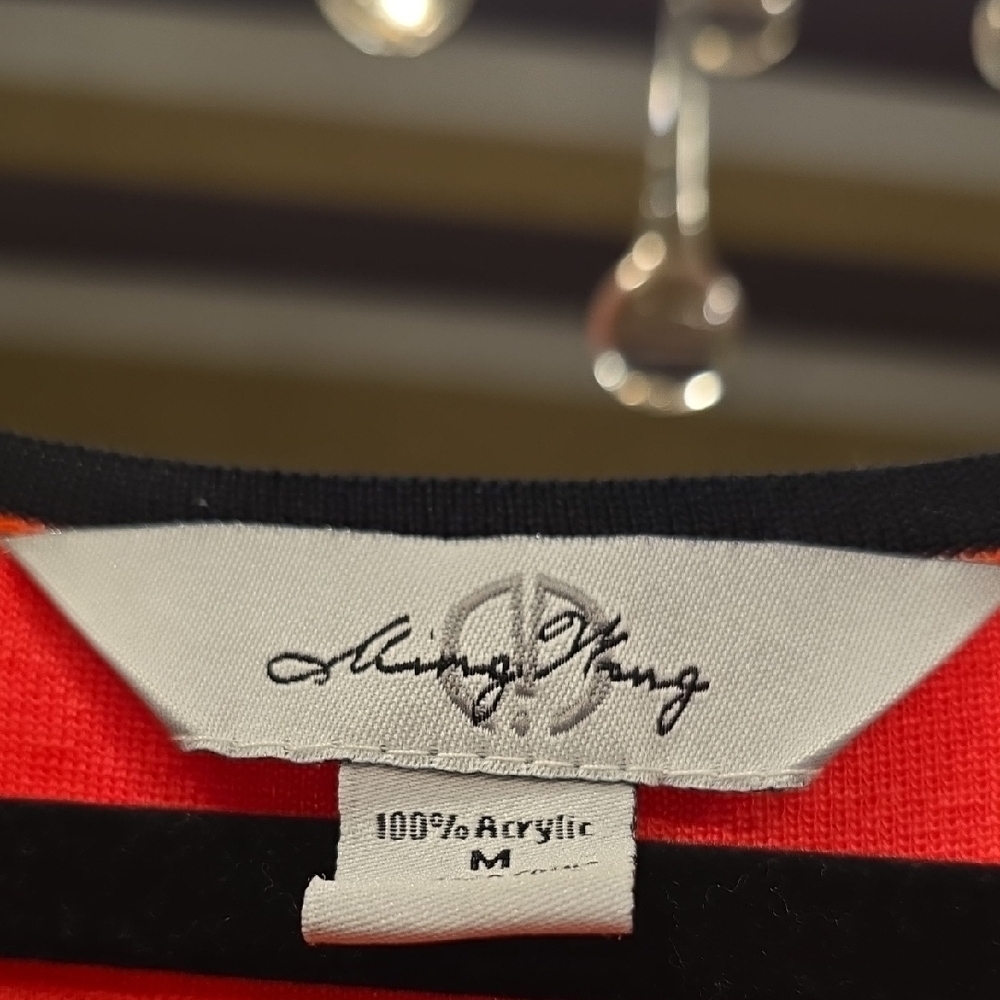 Ming Wang Pink and Black Fitted Sleeveless Tank Top - Picture 2 of 12
